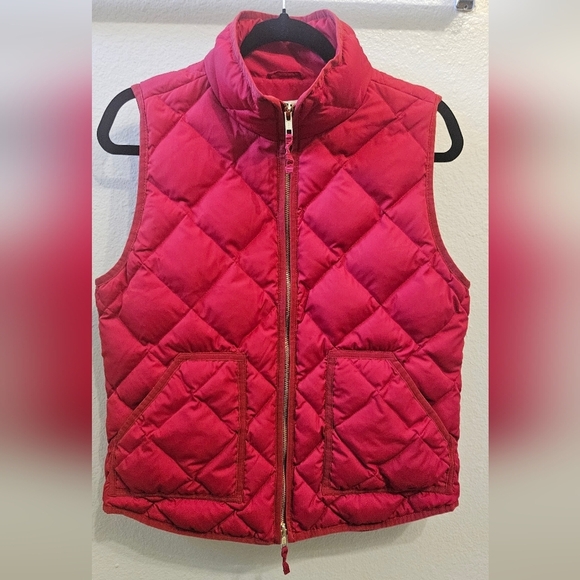 J. Crew Jackets & Blazers - J. Crew Cherry Quilted Vest